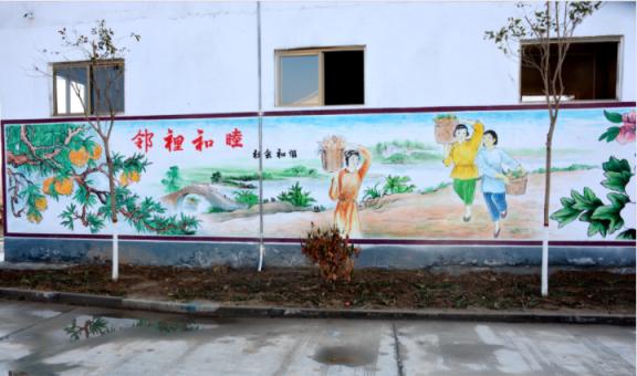 永福乡镇文化墙 乡风文明焕发新活力